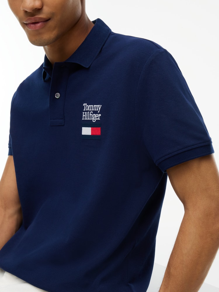 Polo Piquê com Logo Regular Fit