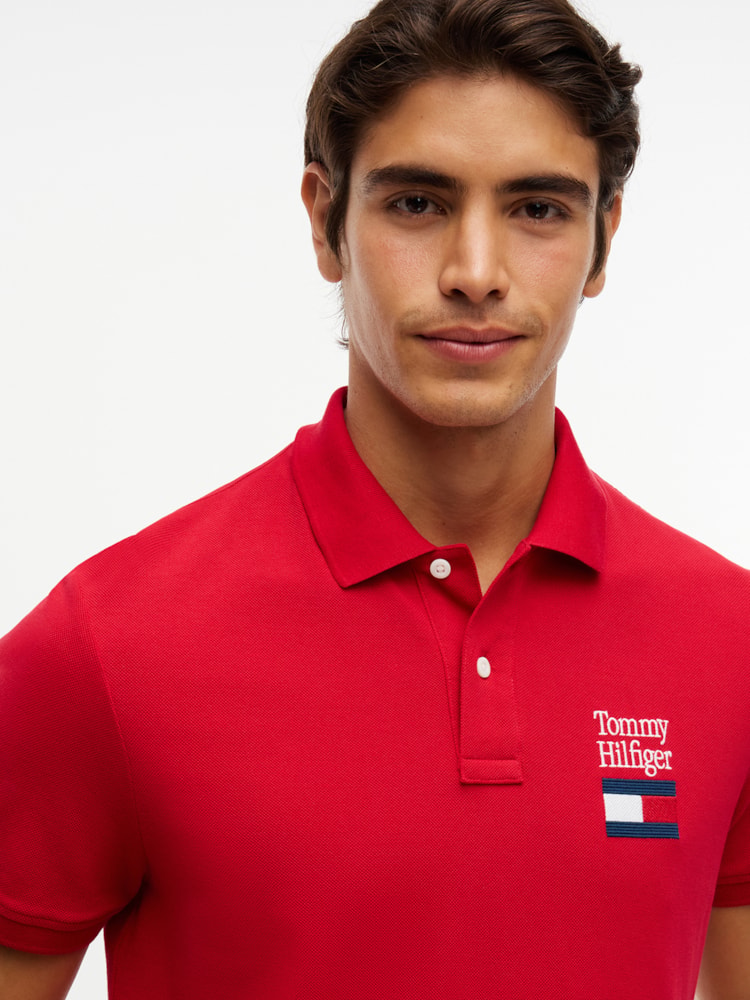 Polo Piquê com Logo Regular Fit