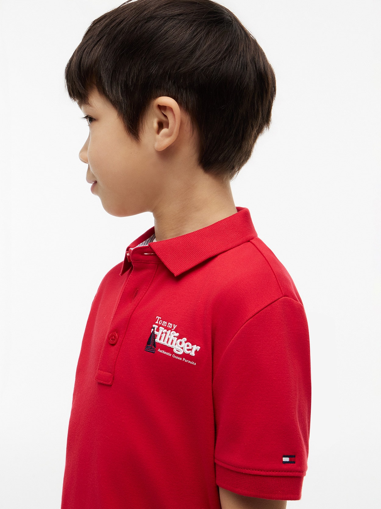 Polo Regular com Bordado Gráfico Infantil