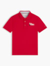 Polo Regular com Bordado Gráfico Infantil