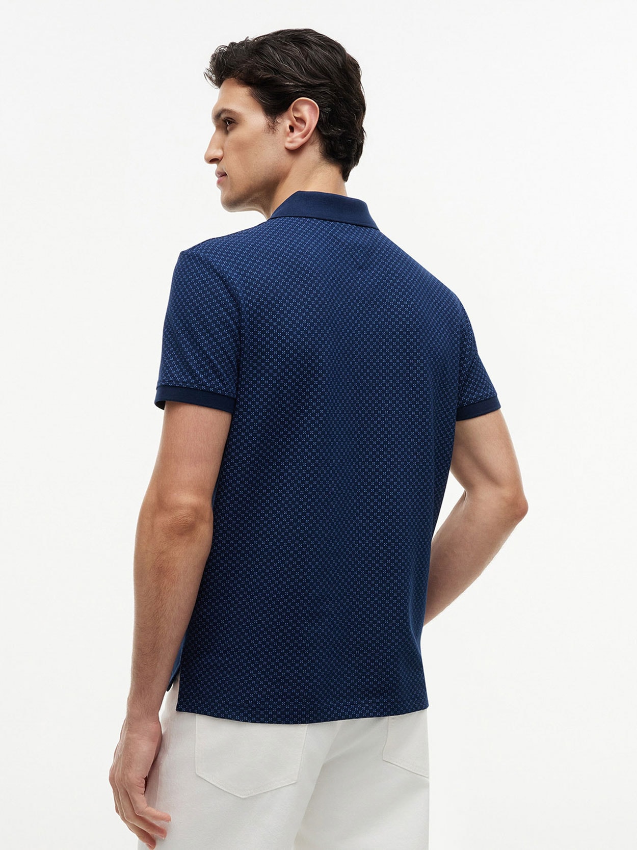Polo Regular Estampa Geométrica