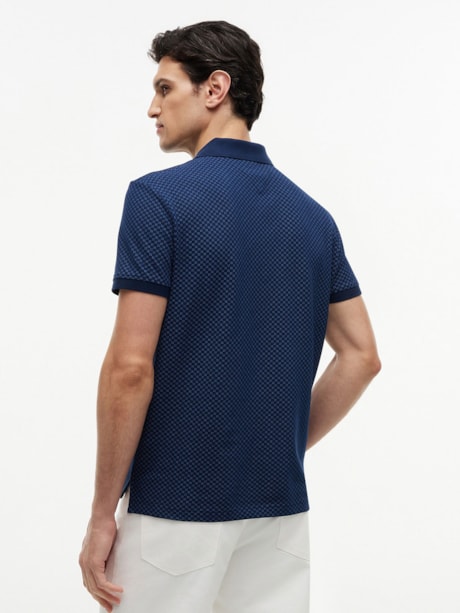 Polo Regular Estampa Geométrica