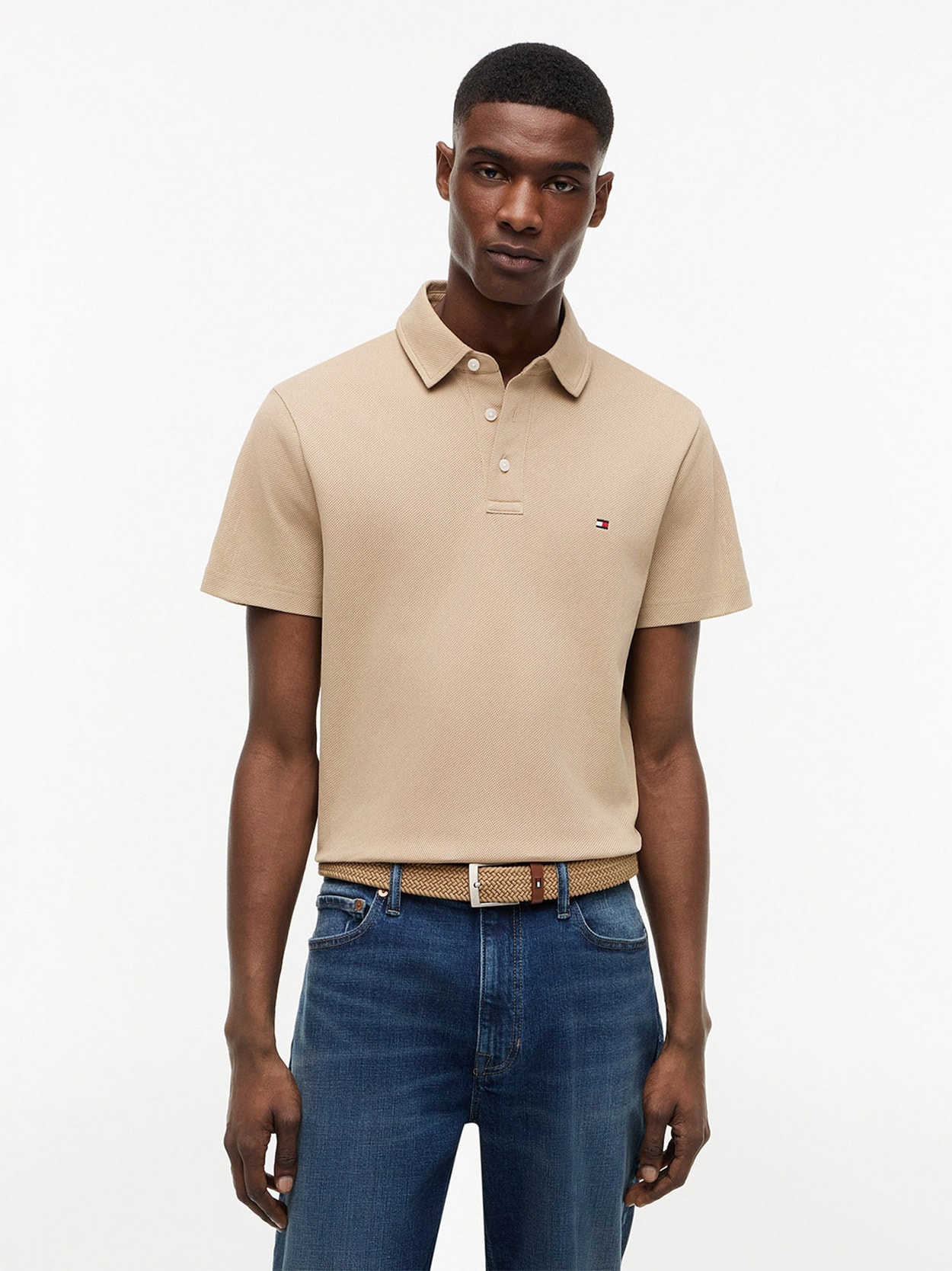 Polo Regular Fit Mesh Jersey