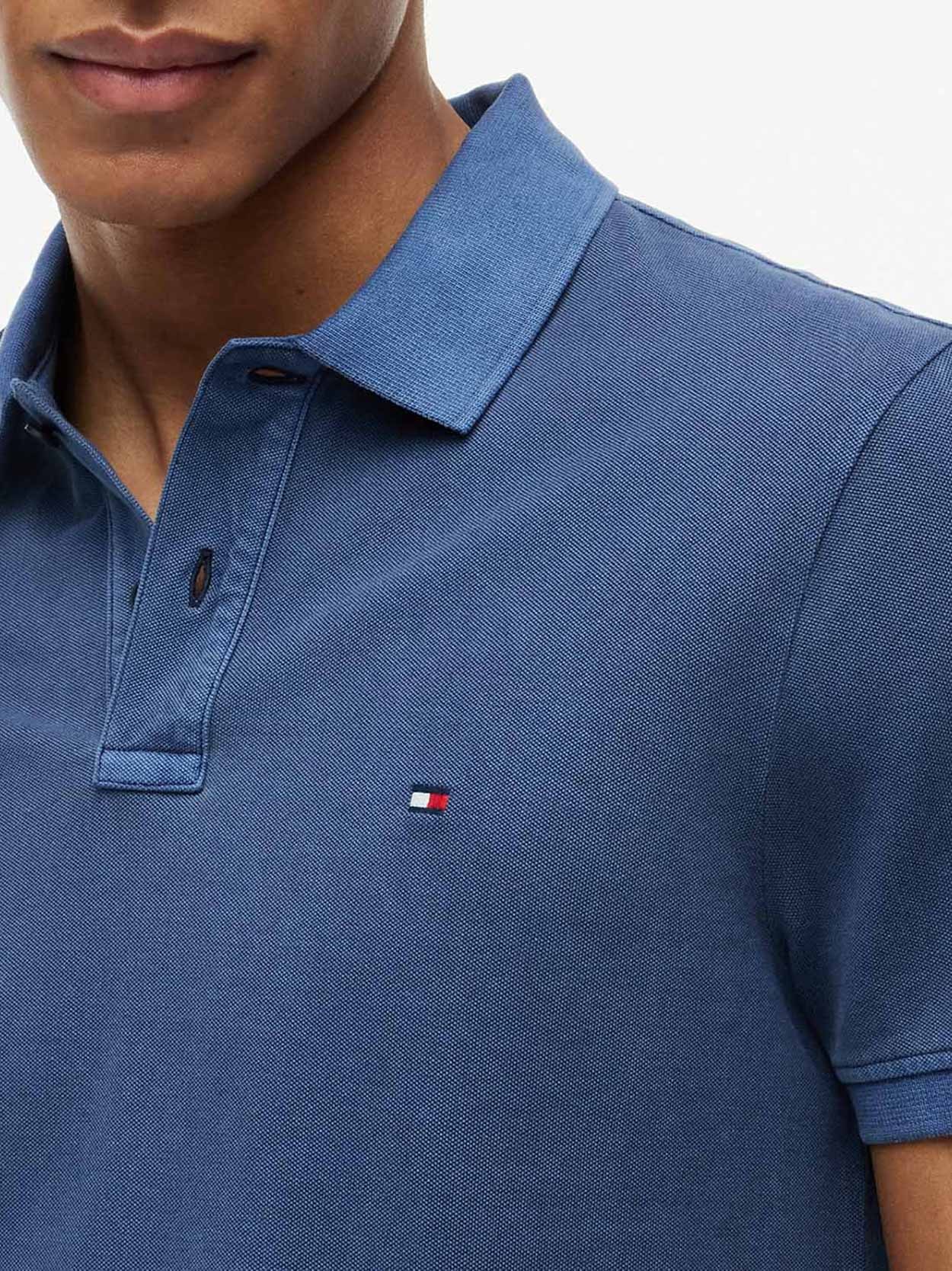 Polo Tingida Bandeira Bordada Regular Fit