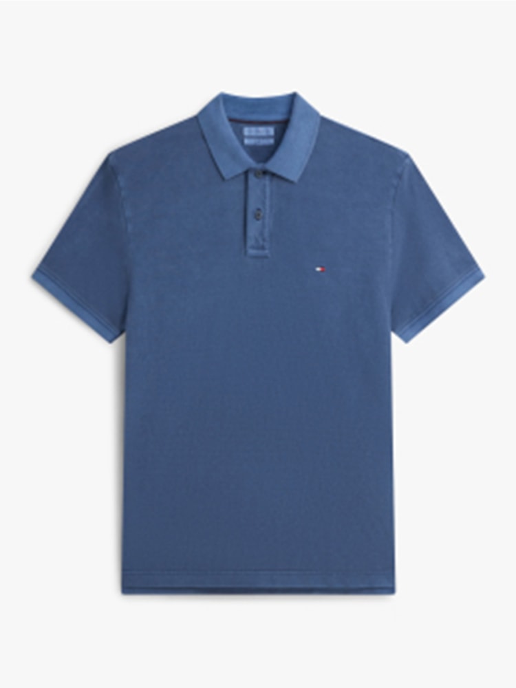 Polo Tingida Bandeira Bordada Regular Fit