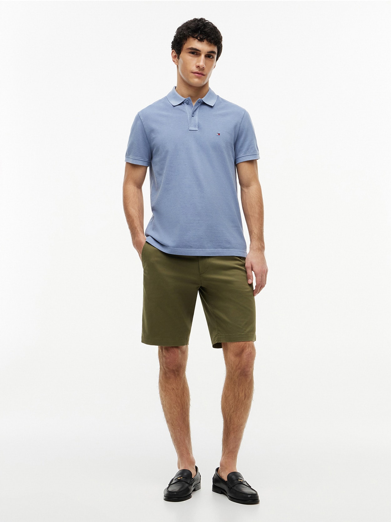 Polo Tingida Bandeira Bordada Regular Fit