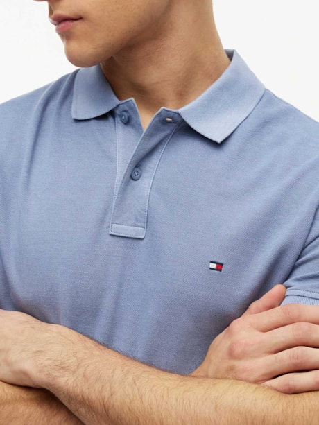 Polo Tingida Bandeira Bordada Regular Fit
