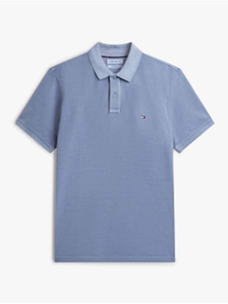 Polo Tingida Bandeira Bordada Regular Fit