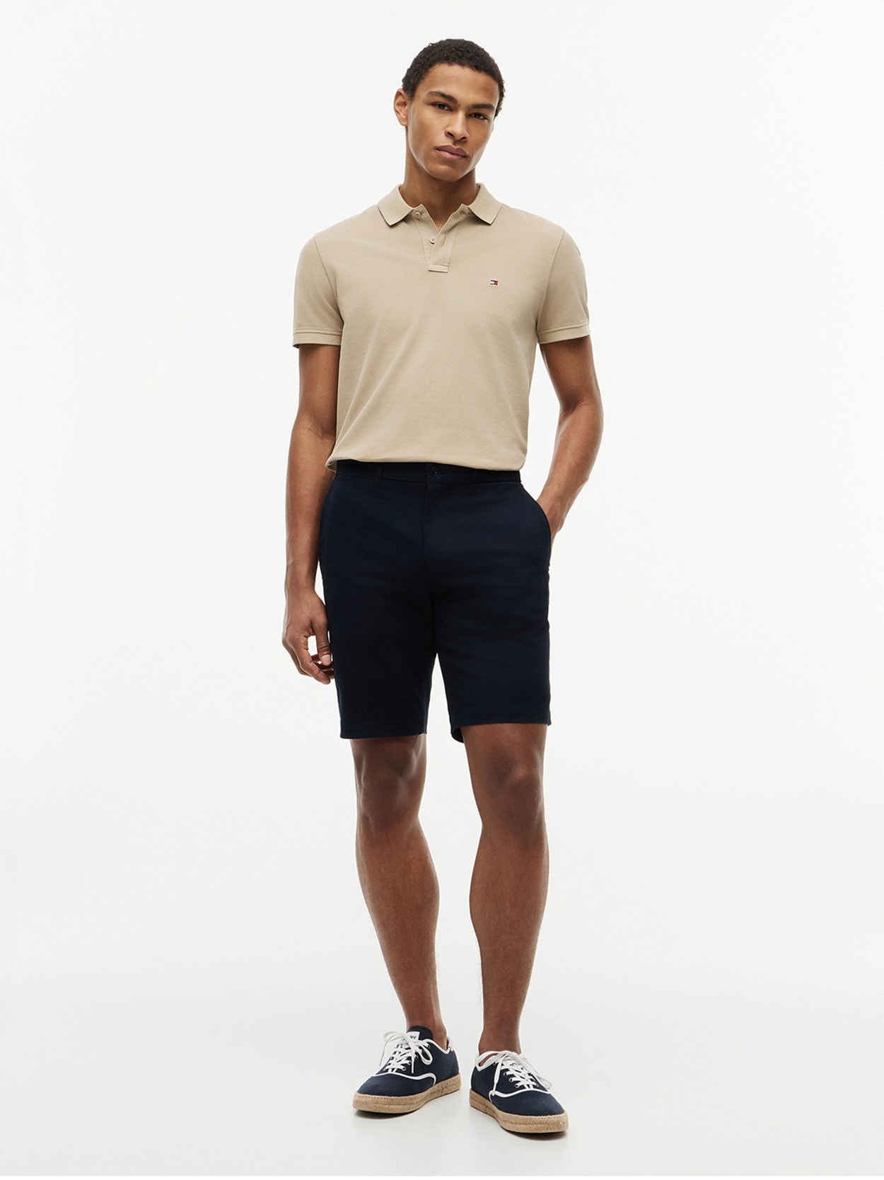 Polo Tingida Bandeira Bordada Regular Fit