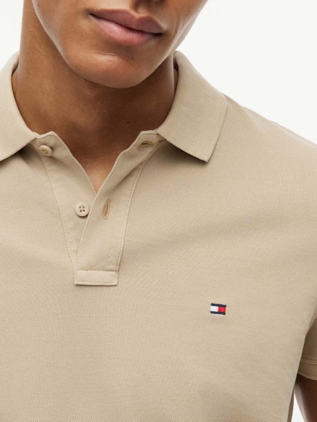 Polo Tingida Bandeira Bordada Regular Fit