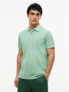Polo Tingida Bandeira Bordada Regular Fit