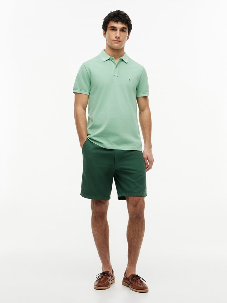 Polo Tingida Bandeira Bordada Regular Fit