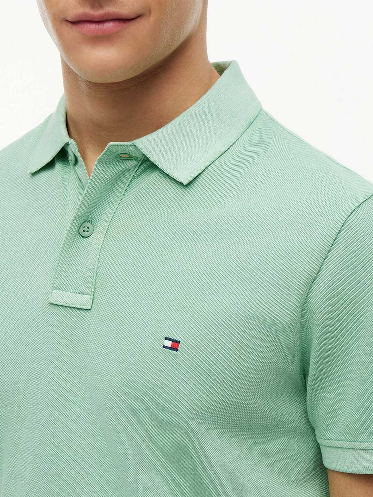 Polo Tingida Bandeira Bordada Regular Fit