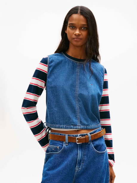Regata Amarração Chambray Blusa