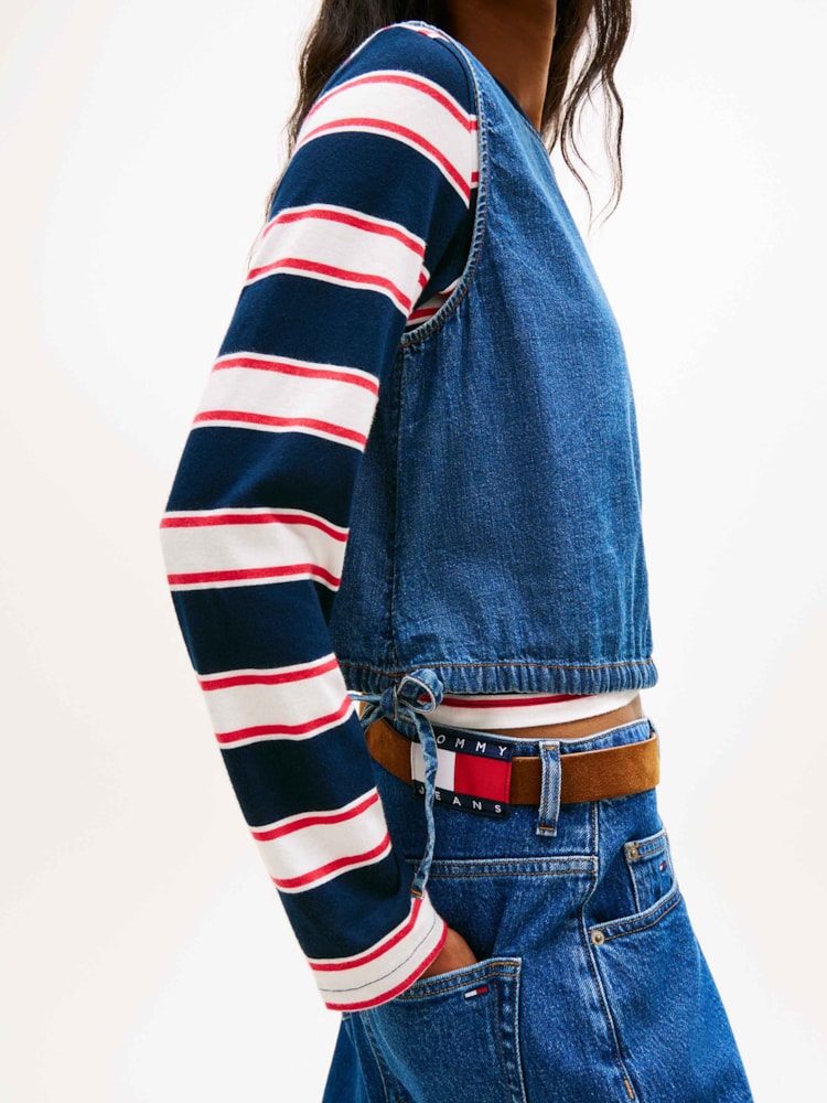 Regata Amarração Chambray Blusa