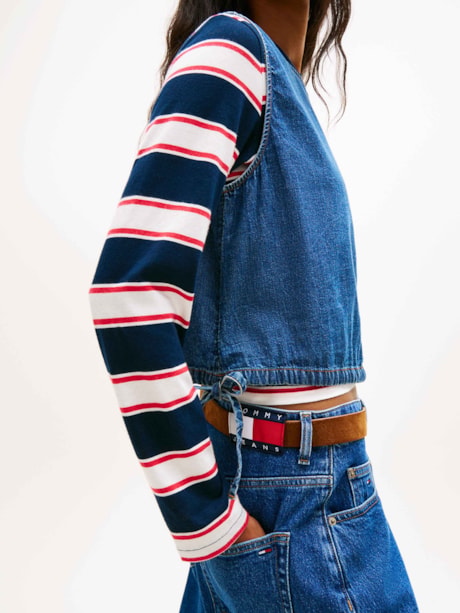 Regata Amarração Chambray Blusa