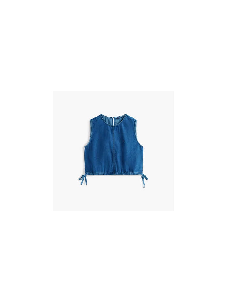 Regata Amarração Chambray Blusa