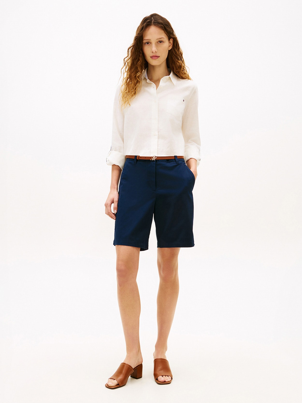 Short Co Twill Slim Straight
