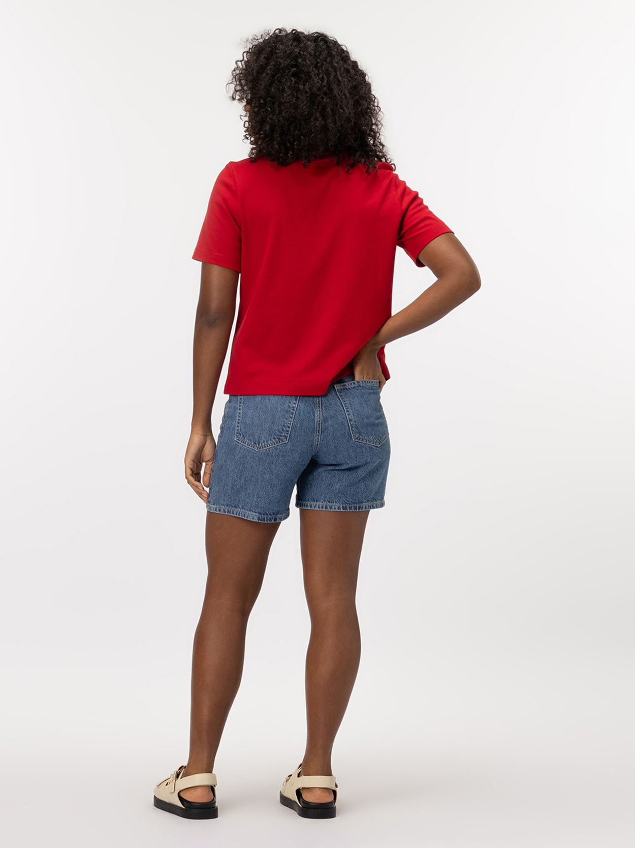 Short Jeans Slim HW Mel