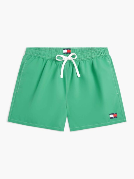 Short Médio Cordão de Ajuste Liso