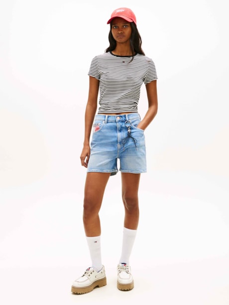 Short Mom Modelagem Reta