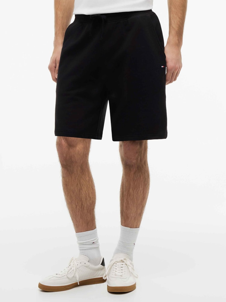 Shorts de Moletom com Bordado de Bandeira