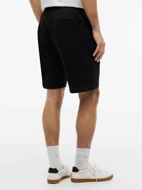 Shorts de Moletom com Bordado de Bandeira