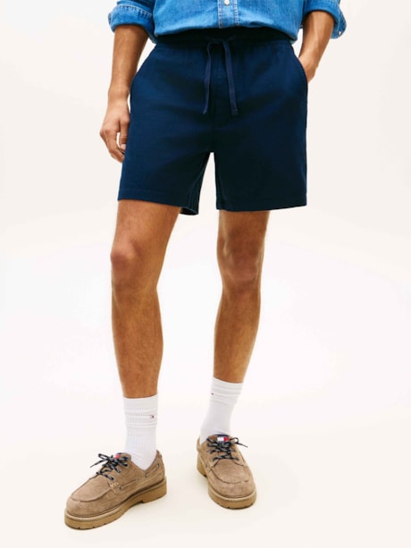 Shorts Linho Mix Pull-on