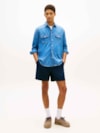 Shorts Linho Mix Pull-on