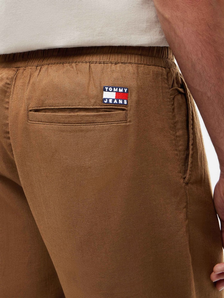 Shorts Linho Mix Pull-on
