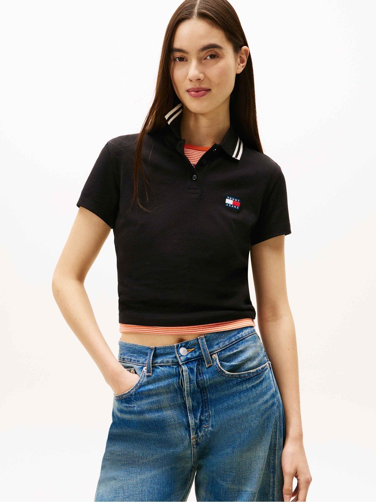 Slim Badge Polo Pique