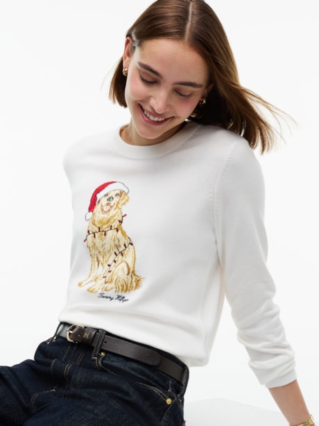 Suéter Algodão Jersey Intarsia