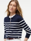 Suéter Dourado Botão Global Stripe