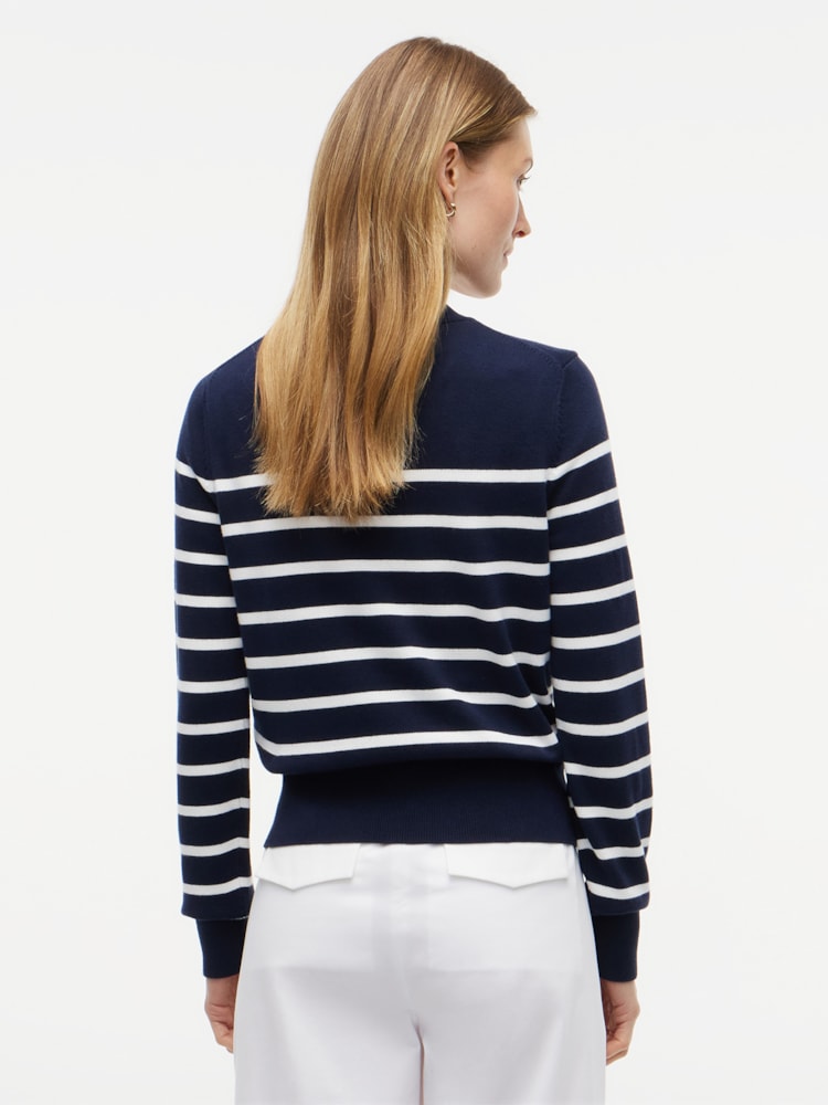 Suéter Dourado Botão Global Stripe