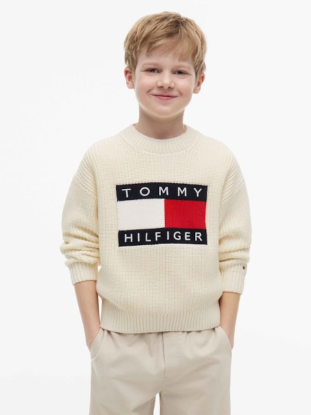 Suéter Infantil Big Flag Heritage em Tricô Grosso
