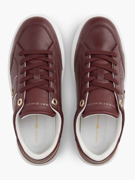 Tênis Cupsole em Couro Pebble Grain