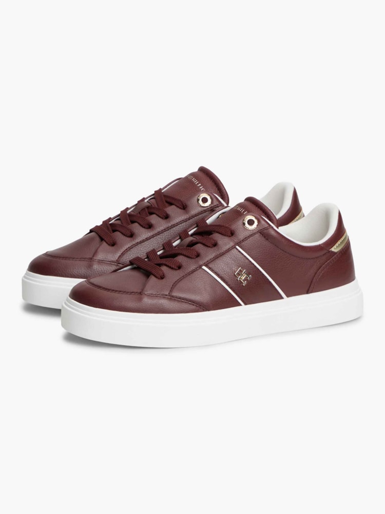 Tênis Cupsole em Couro Pebble Grain