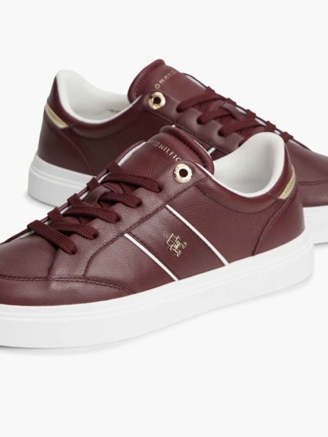 Tênis Cupsole em Couro Pebble Grain