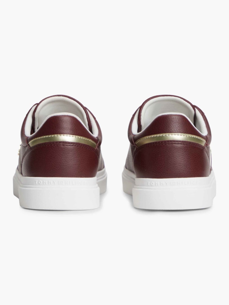 Tênis Cupsole em Couro Pebble Grain