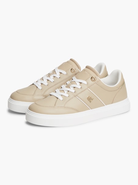 Tênis Cupsole em Couro Pebble Grain