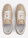 Tênis Cupsole em Couro Pebble Grain
