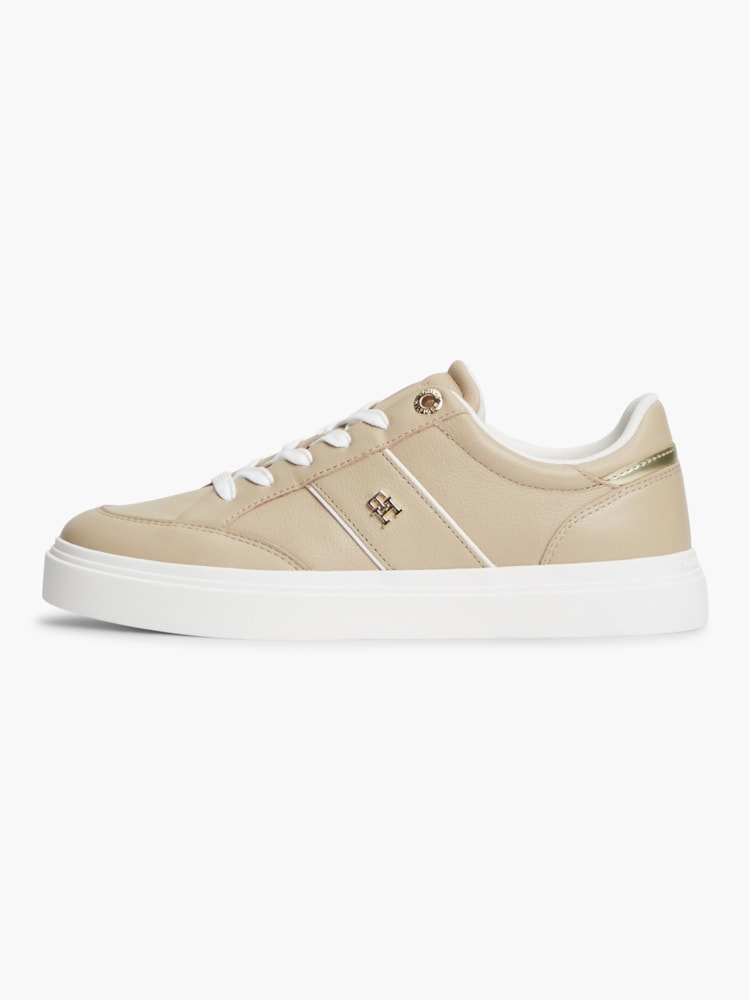 Tênis Cupsole em Couro Pebble Grain