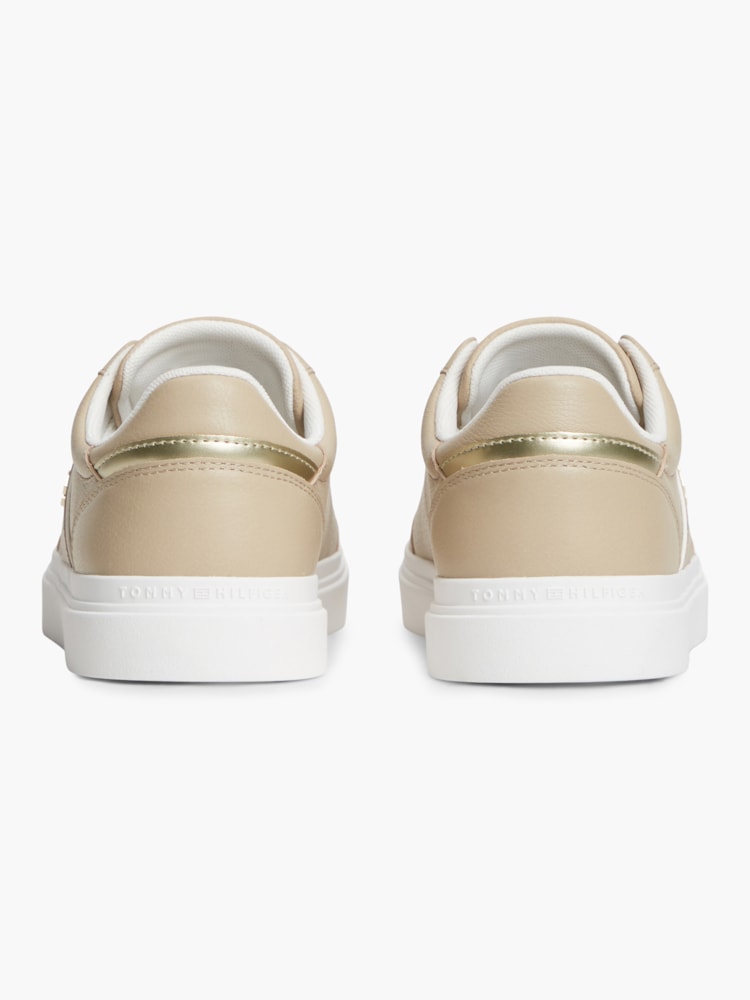 Tênis Cupsole em Couro Pebble Grain