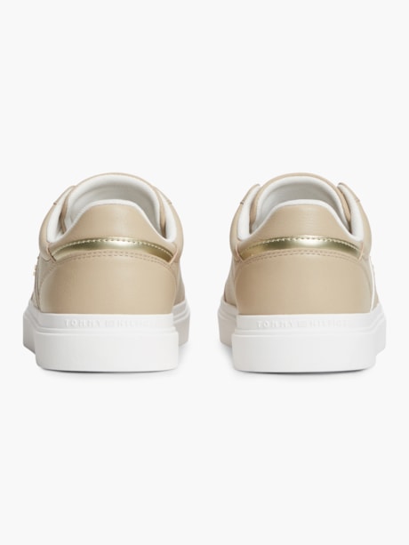 Tênis Cupsole em Couro Pebble Grain