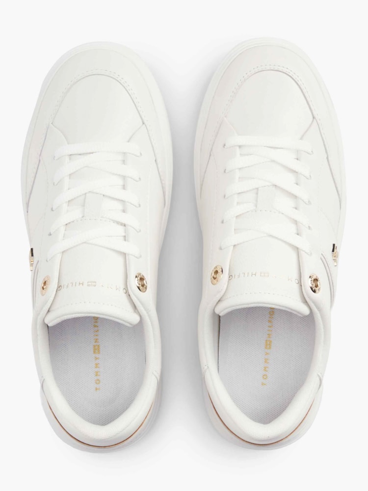 Tênis Cupsole em Couro Pebble Grain