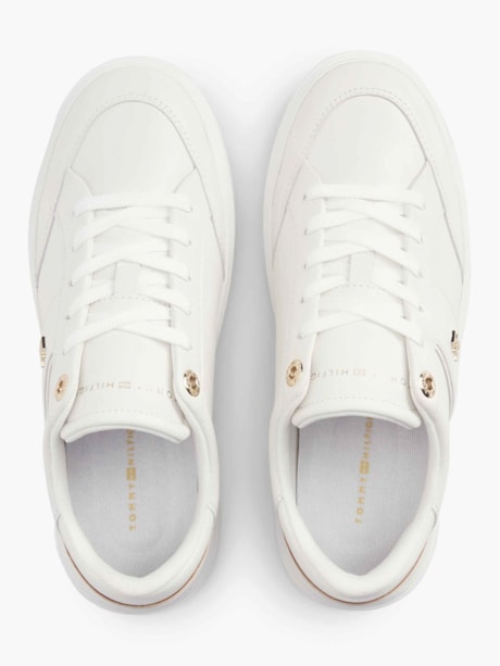 Tênis Cupsole em Couro Pebble Grain