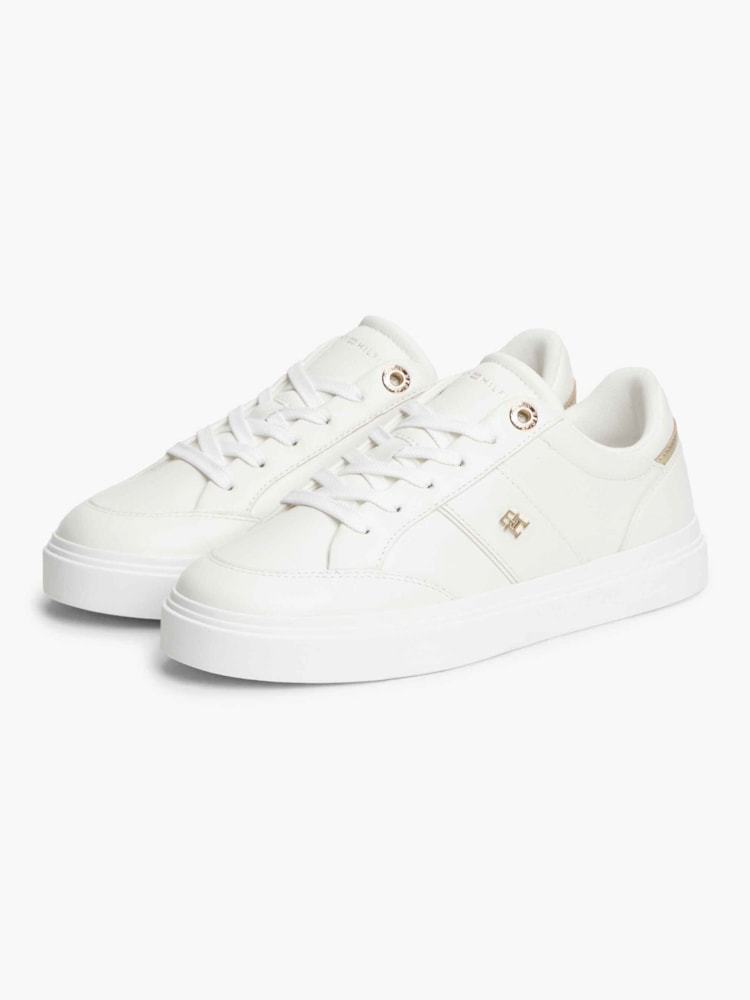 Tênis Cupsole em Couro Pebble Grain