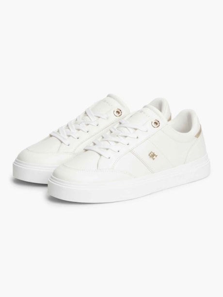 Tênis Cupsole em Couro Pebble Grain