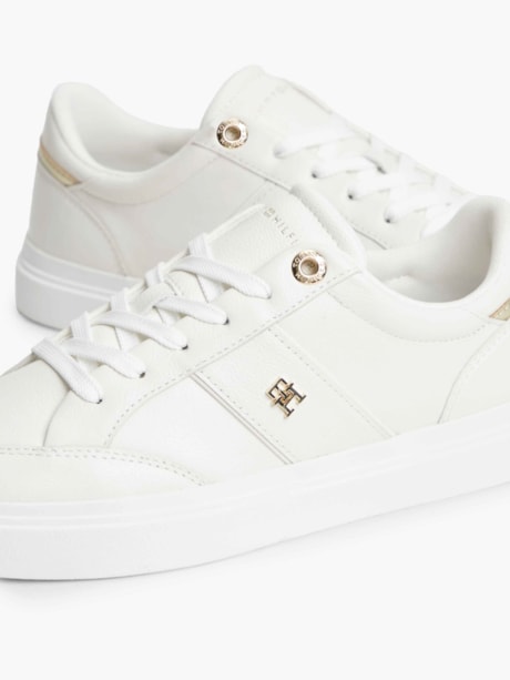 Tênis Cupsole em Couro Pebble Grain