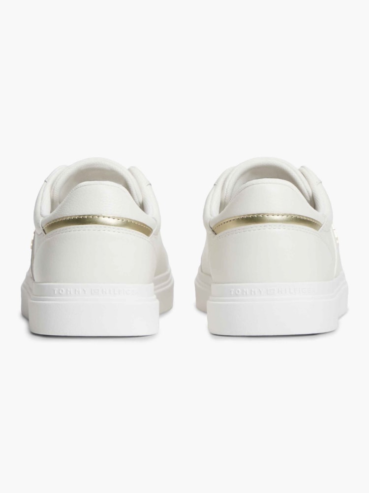 Tênis Cupsole em Couro Pebble Grain